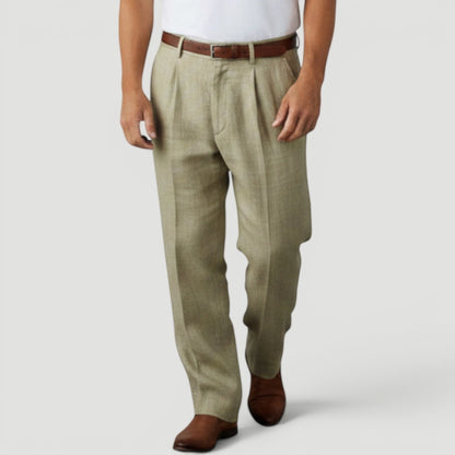 Ellmont London | Men’s Lightweight Business Casual Linen Trousers