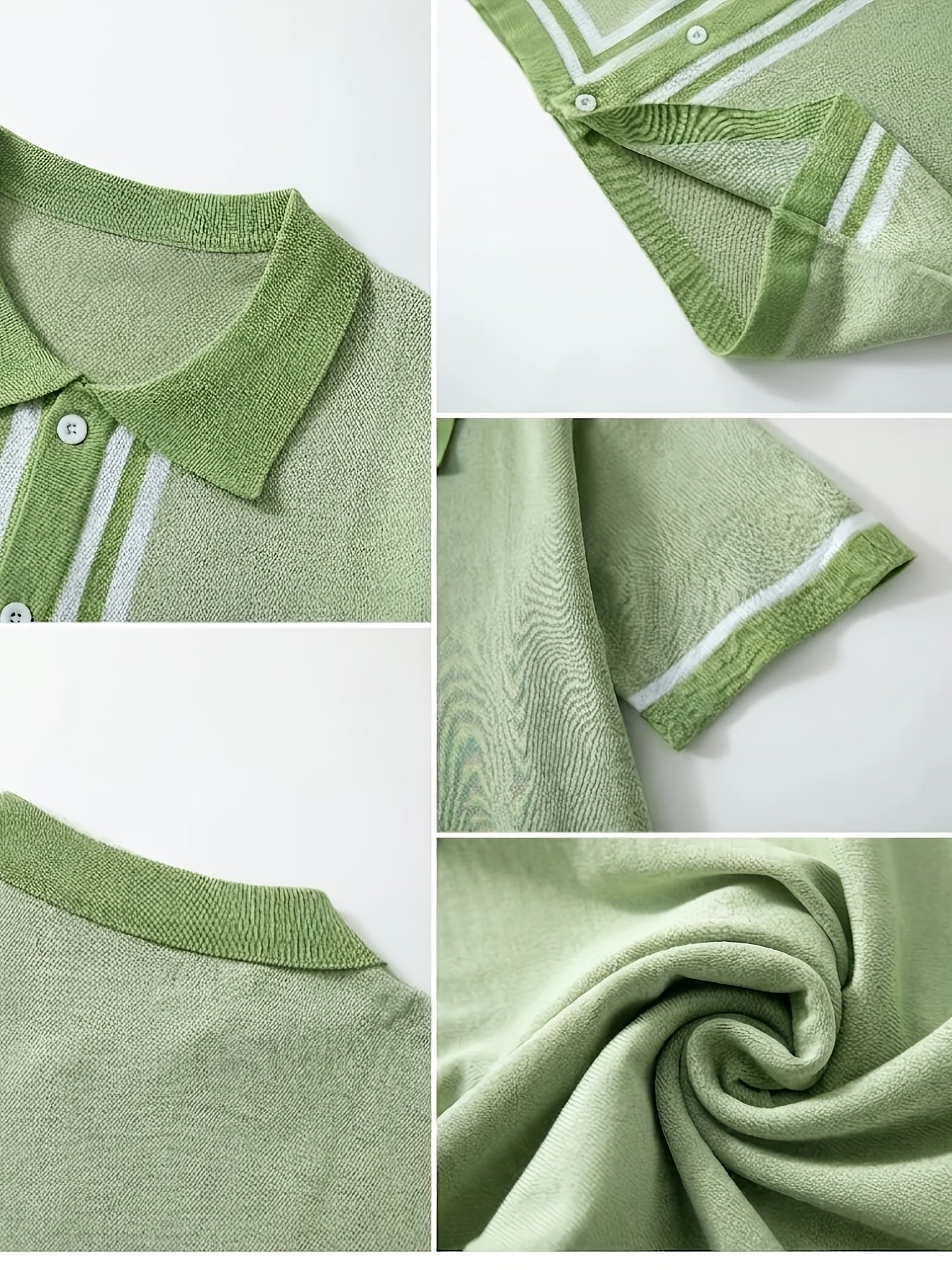Malcolm | Retro Striped Short-Sleeve Polo Shirt
