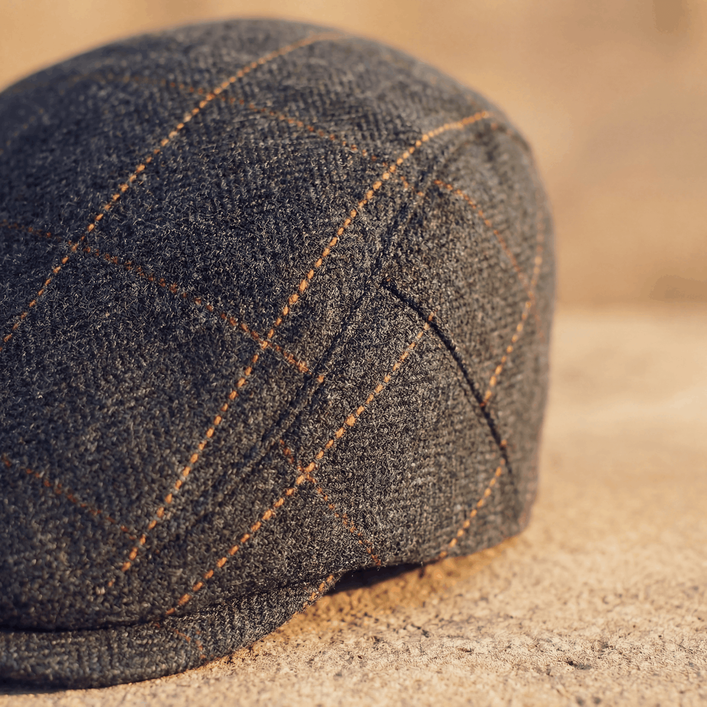 Edward | Heritage Pinstripe Stitch Flat Cap