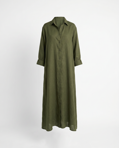 Agnes Linen Shirt Dress