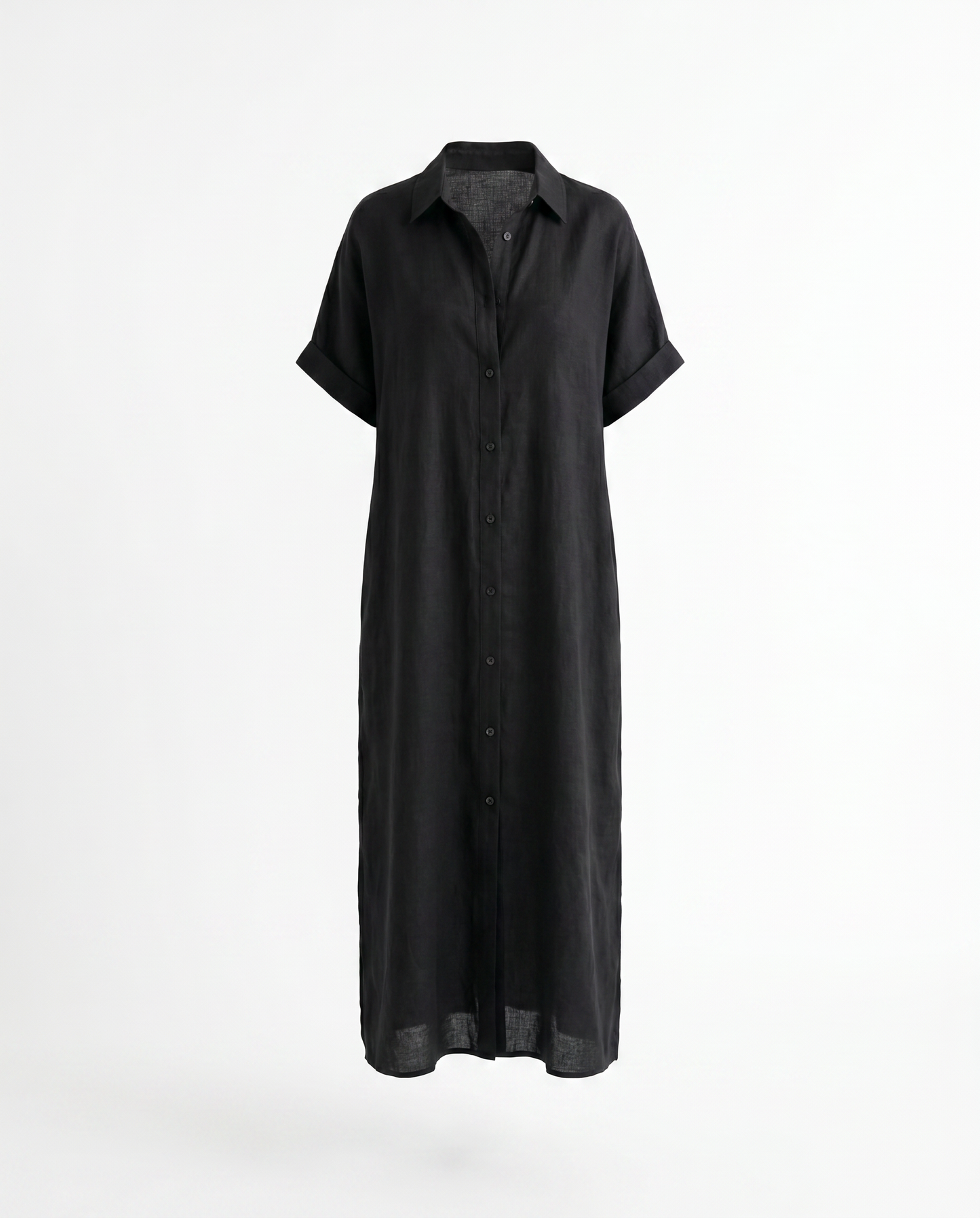 Gemma Belted Linen Shirt Dress