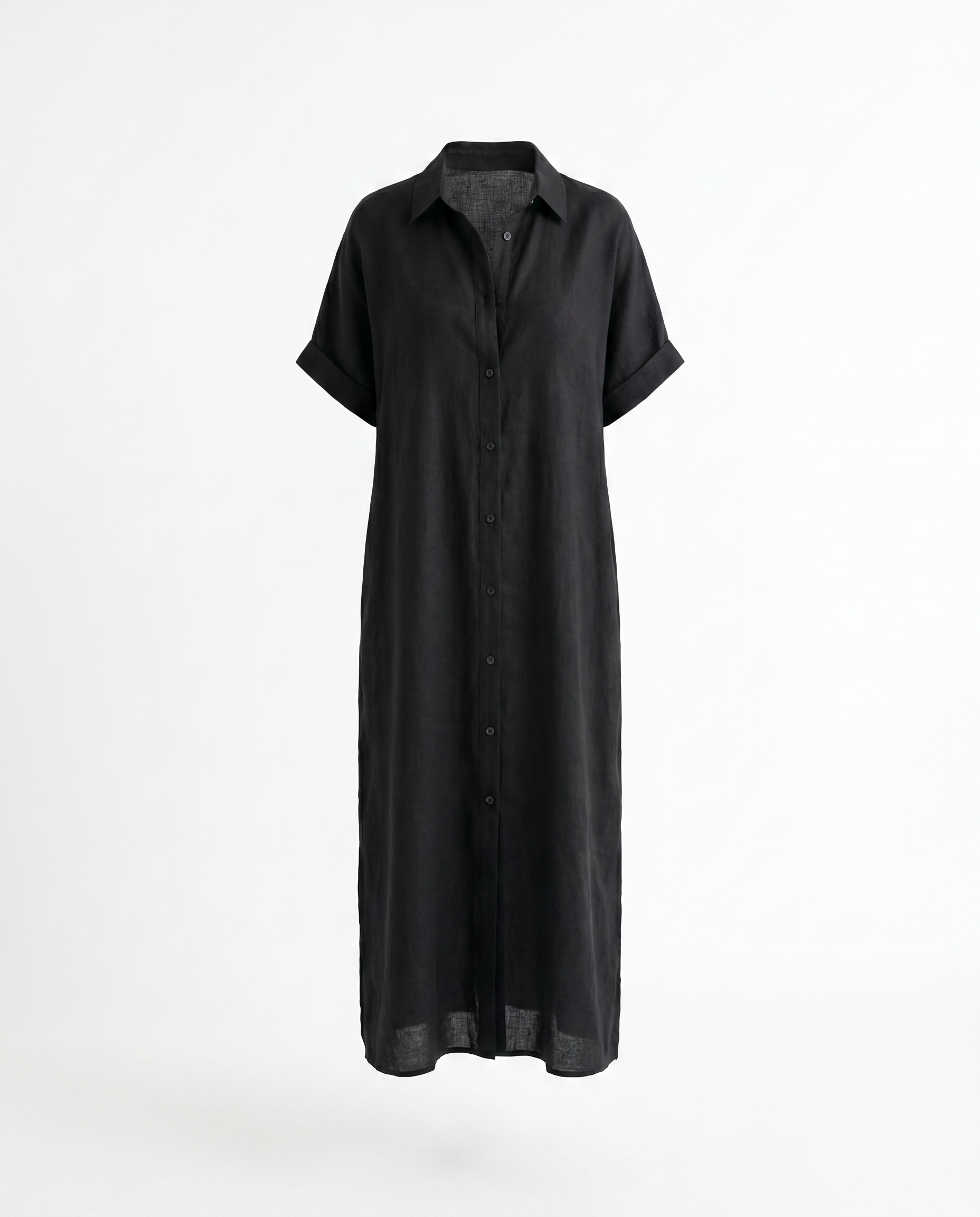 Gemma Belted Linen Shirt Dress