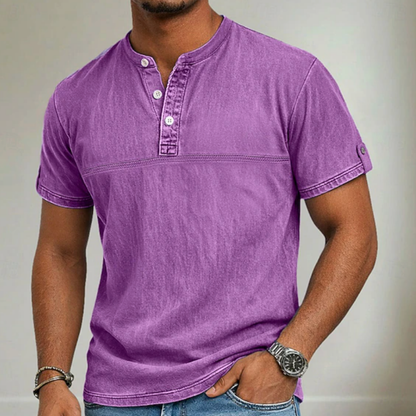 Vaughn | Stand Collar Short Sleeve