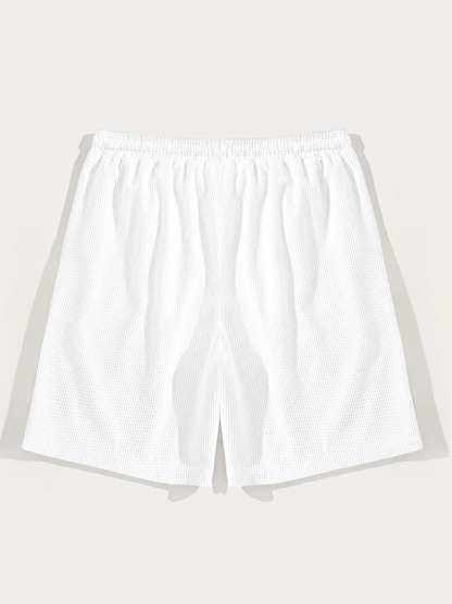 Ellmont London | Men’s Summer Drawstring Breathable Textured Shorts