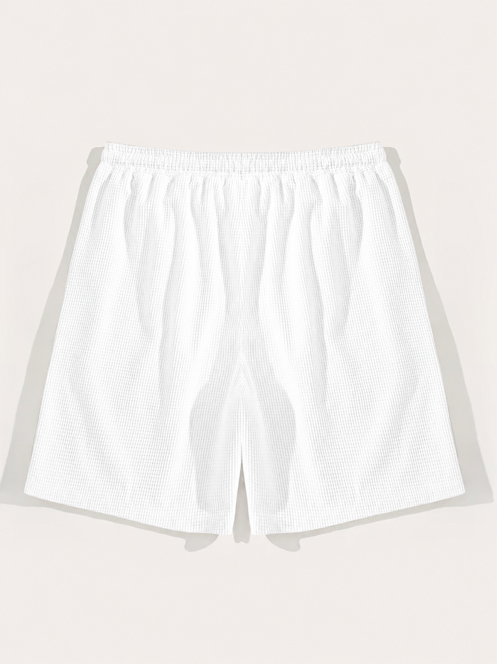 Ellmont London | Men’s Summer Drawstring Breathable Textured Shorts