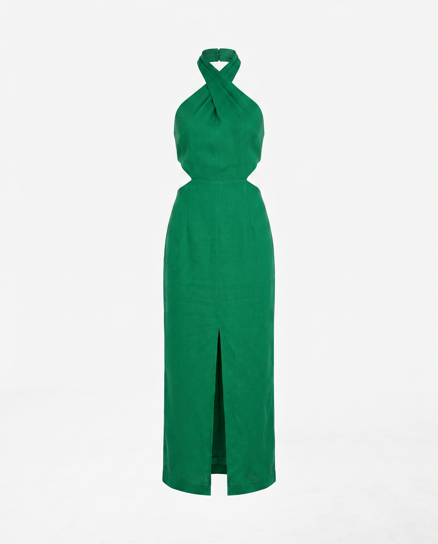 Adele Bohemian Halter Linen Dress