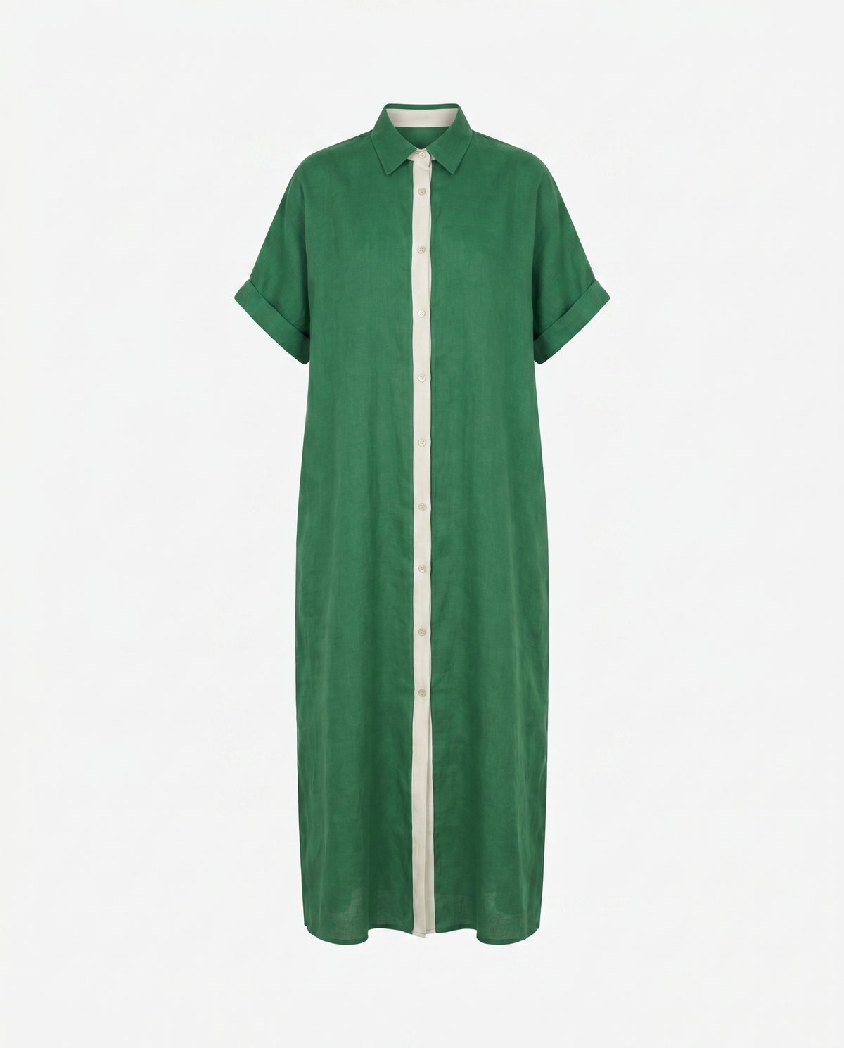 Gemma Belted Linen Shirt Dress