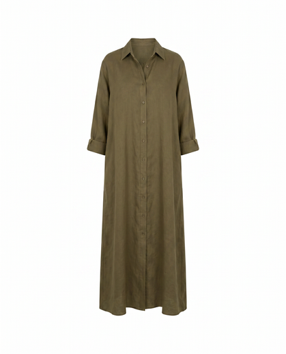 Agnes Linen Shirt Dress