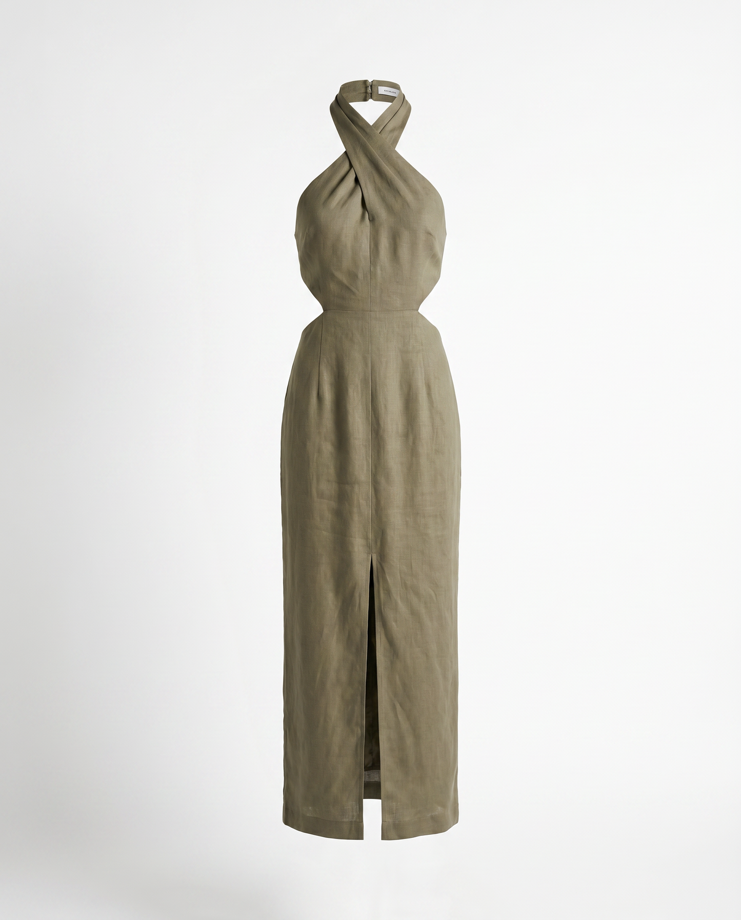 Adele Bohemian Halter Linen Dress