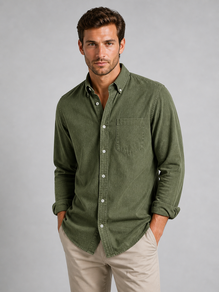 Men’s Casual Button-Down Shirt – Relaxed Everyday Fit
