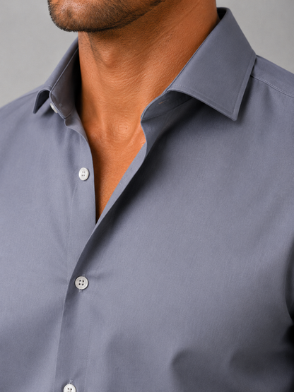 Men’s Slim Fit Stretch Dress Shirt – Smart Business Formal Style