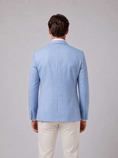 Men's Tailored Windowpane Blazer – Smart Tailored Jacket