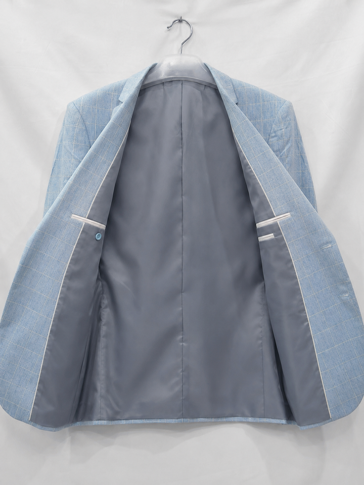 Men's Tailored Windowpane Blazer – Smart Tailored Jacket