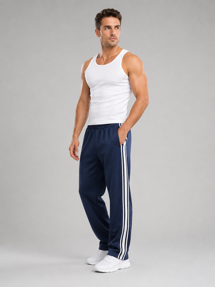 Men's Track Pants with Pockets – Relaxed Fit Sport Trousers
