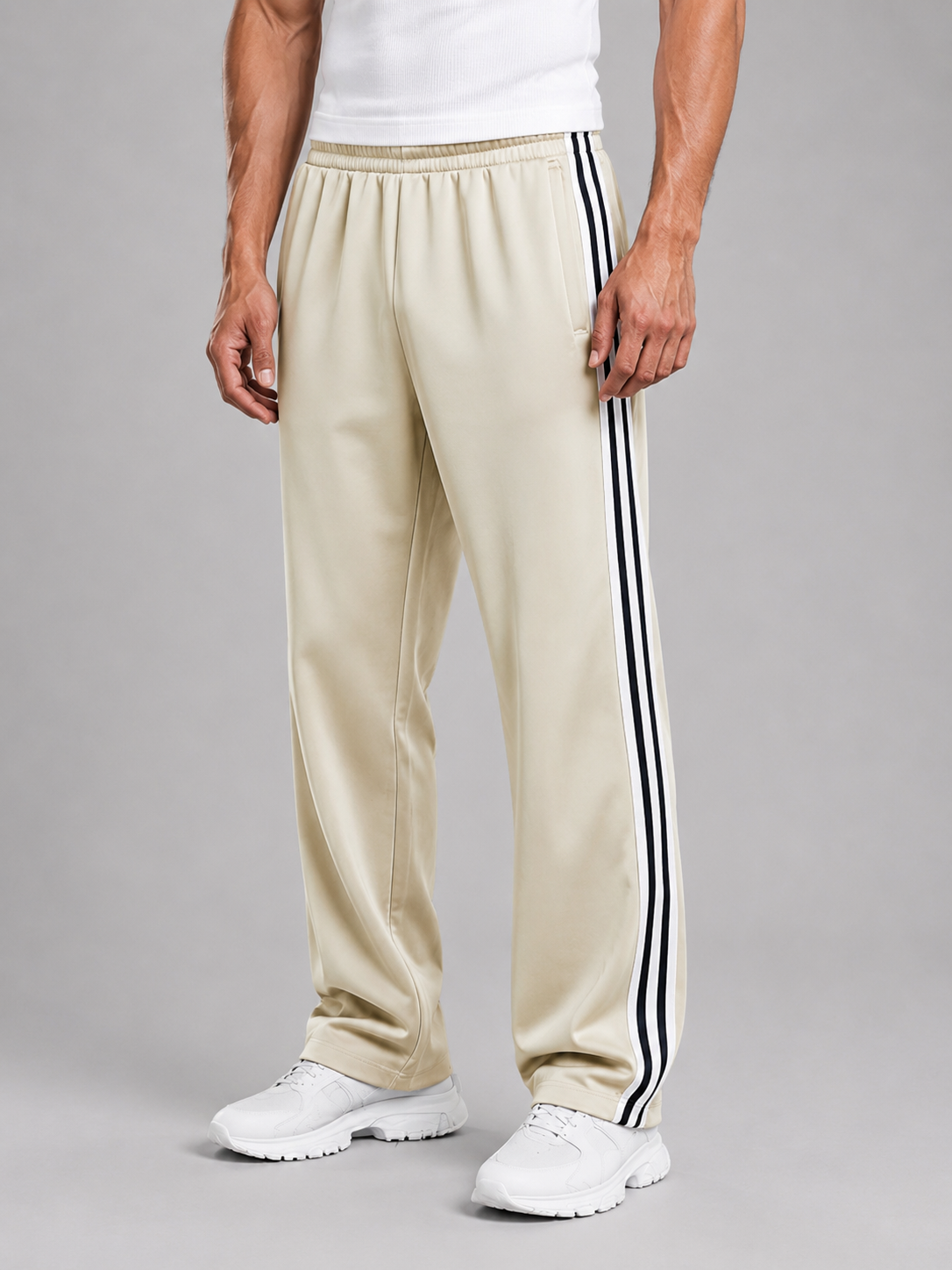 Men's Track Pants with Pockets – Relaxed Fit Sport Trousers
