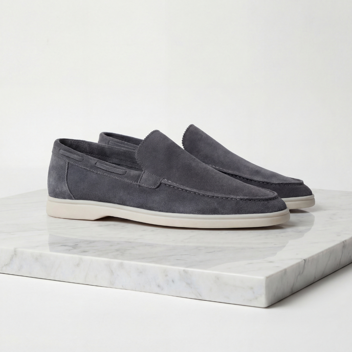 Men's Premium Suede Loafers - Classic Casual and Formal Shoes — Yacht Blue