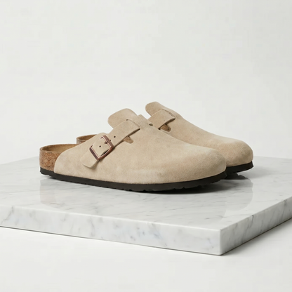 Men's Suede Clogs - Stylish Comfort Loafers