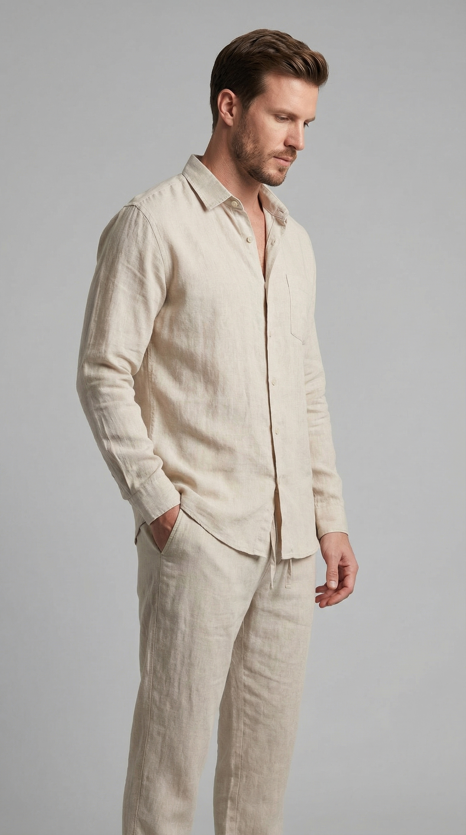 Men's Linen Co-Ord Set