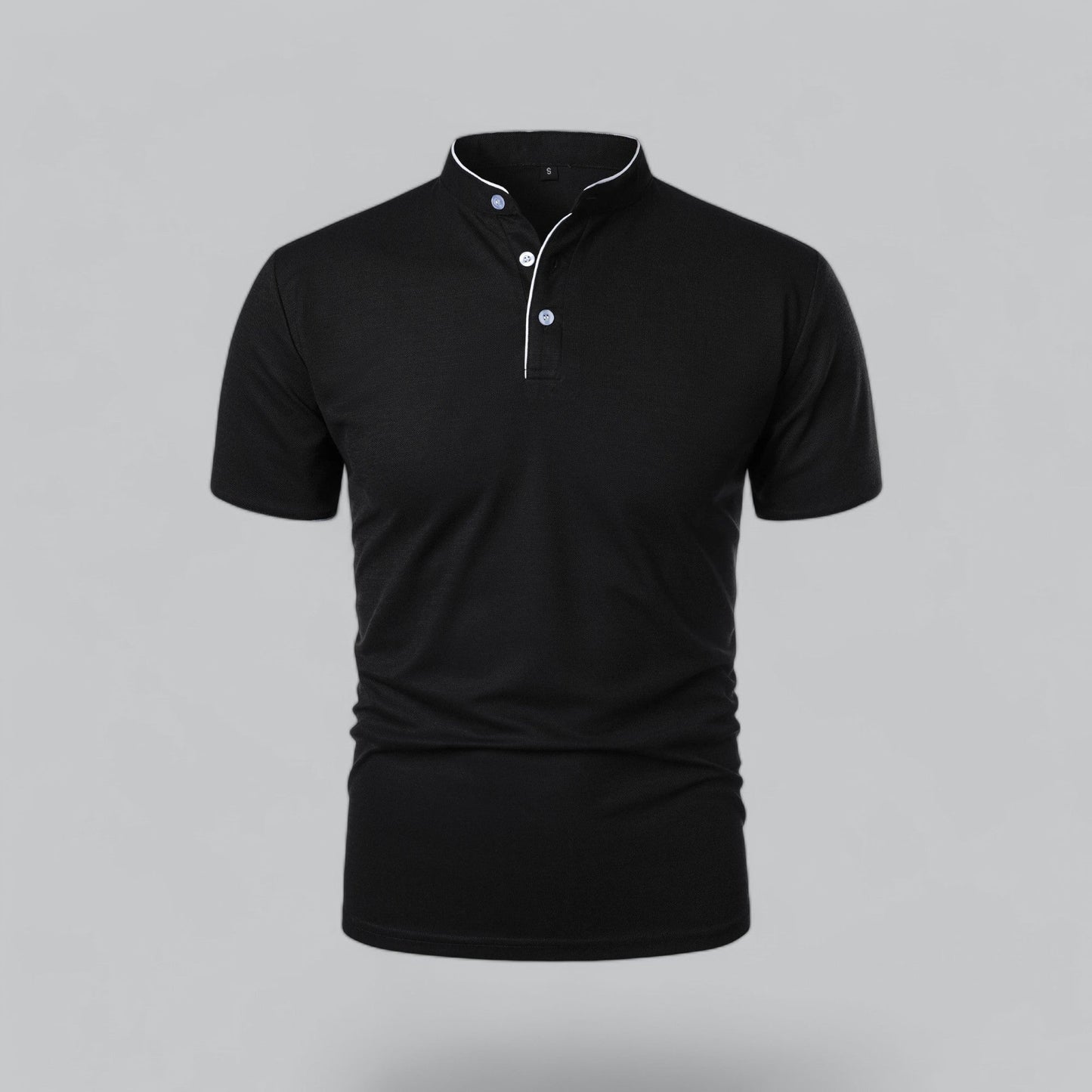 Cedric | Men’s Collarless Polo Shirt