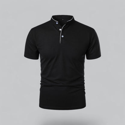Cedric | Men’s Collarless Polo Shirt
