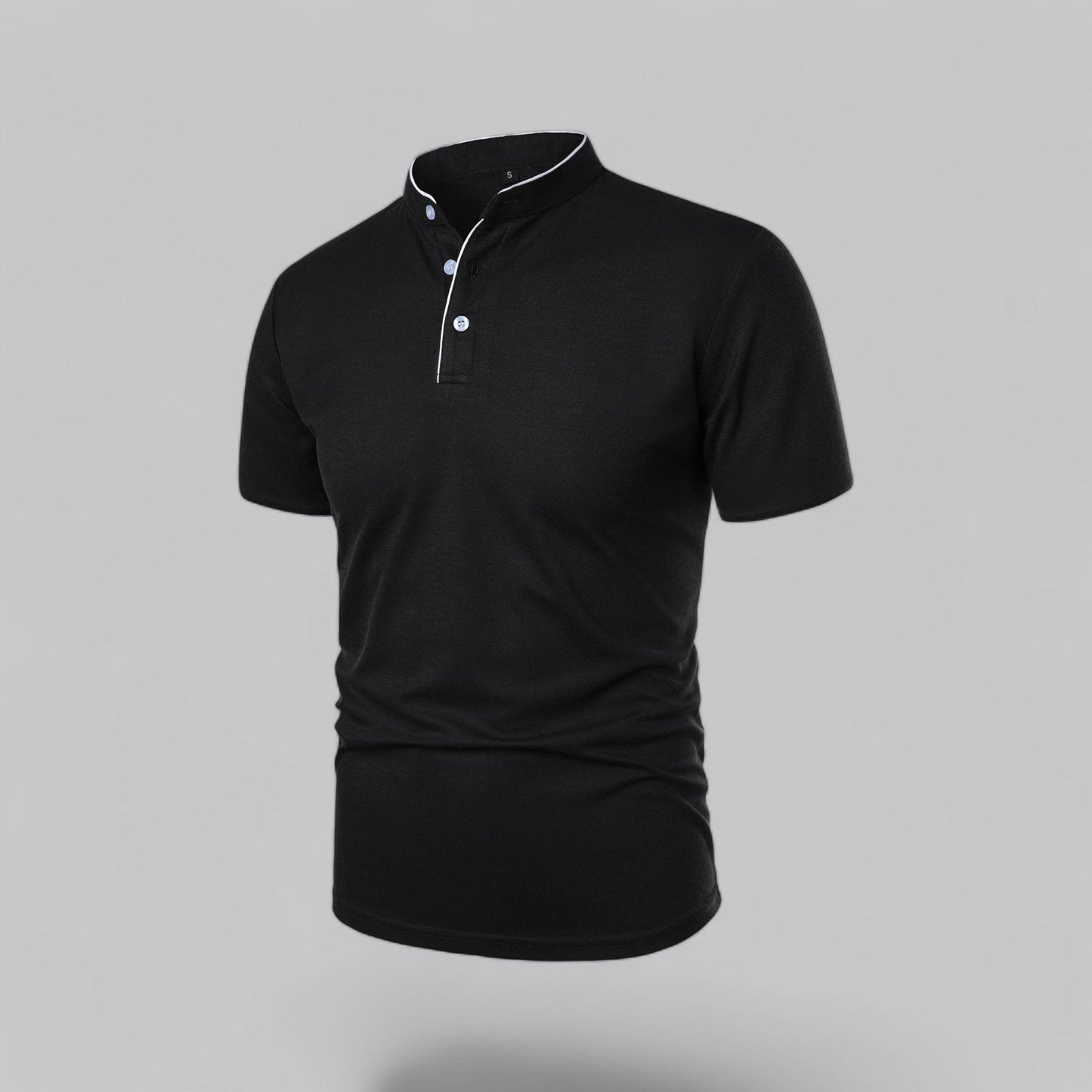 Cedric | Men’s Collarless Polo Shirt