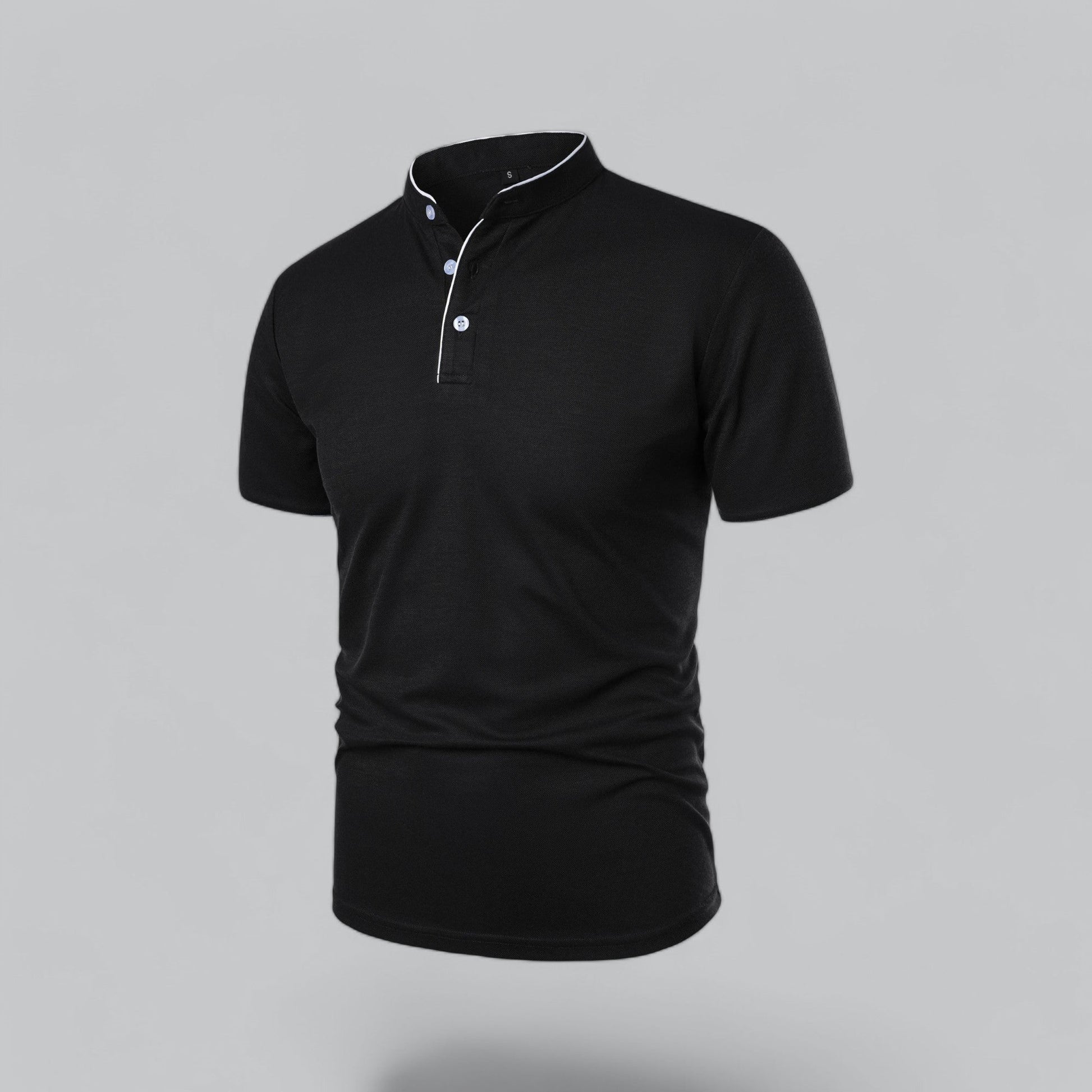 Cedric | Men’s Collarless Polo Shirt