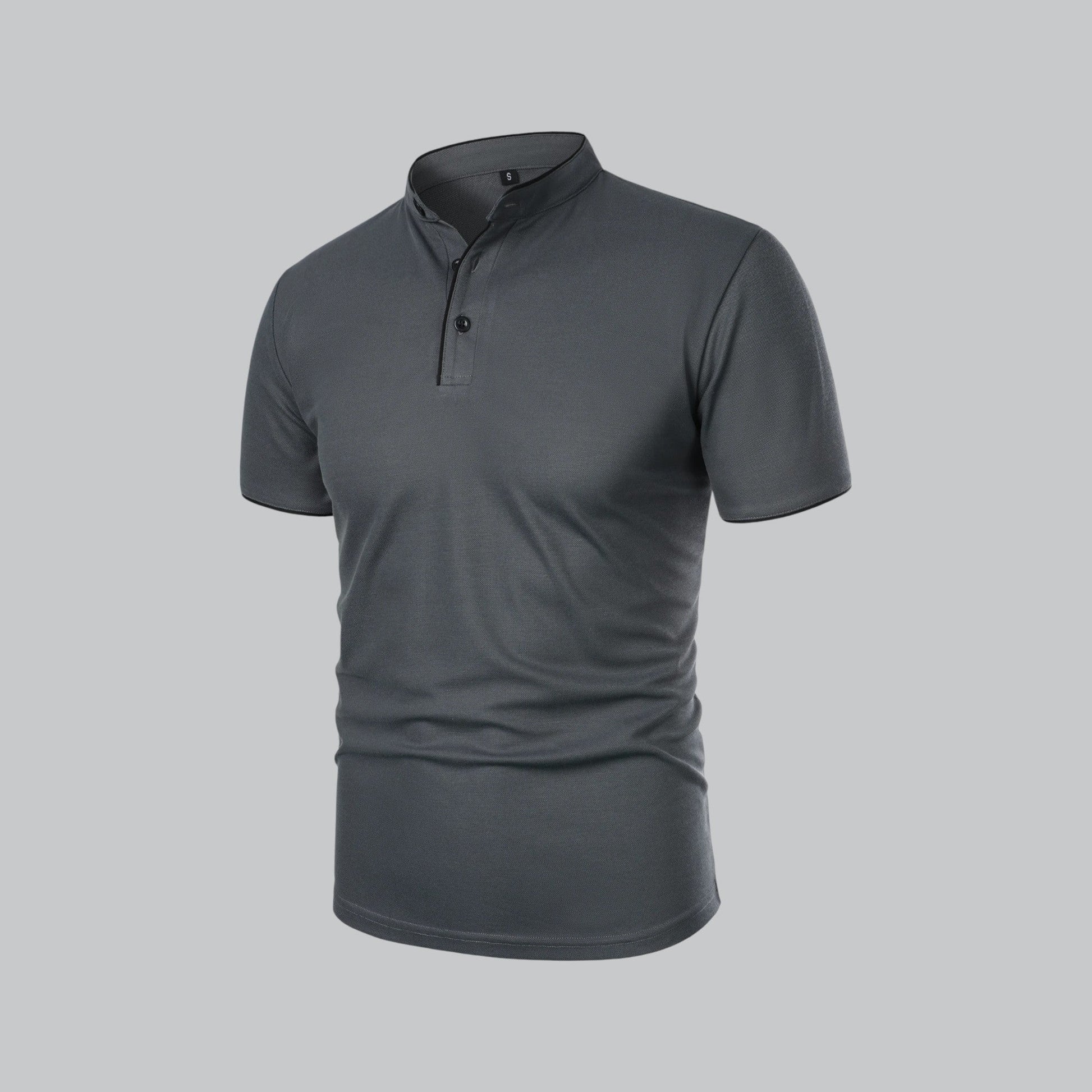 Cedric | Men’s Collarless Polo Shirt