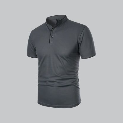 Cedric | Men’s Collarless Polo Shirt