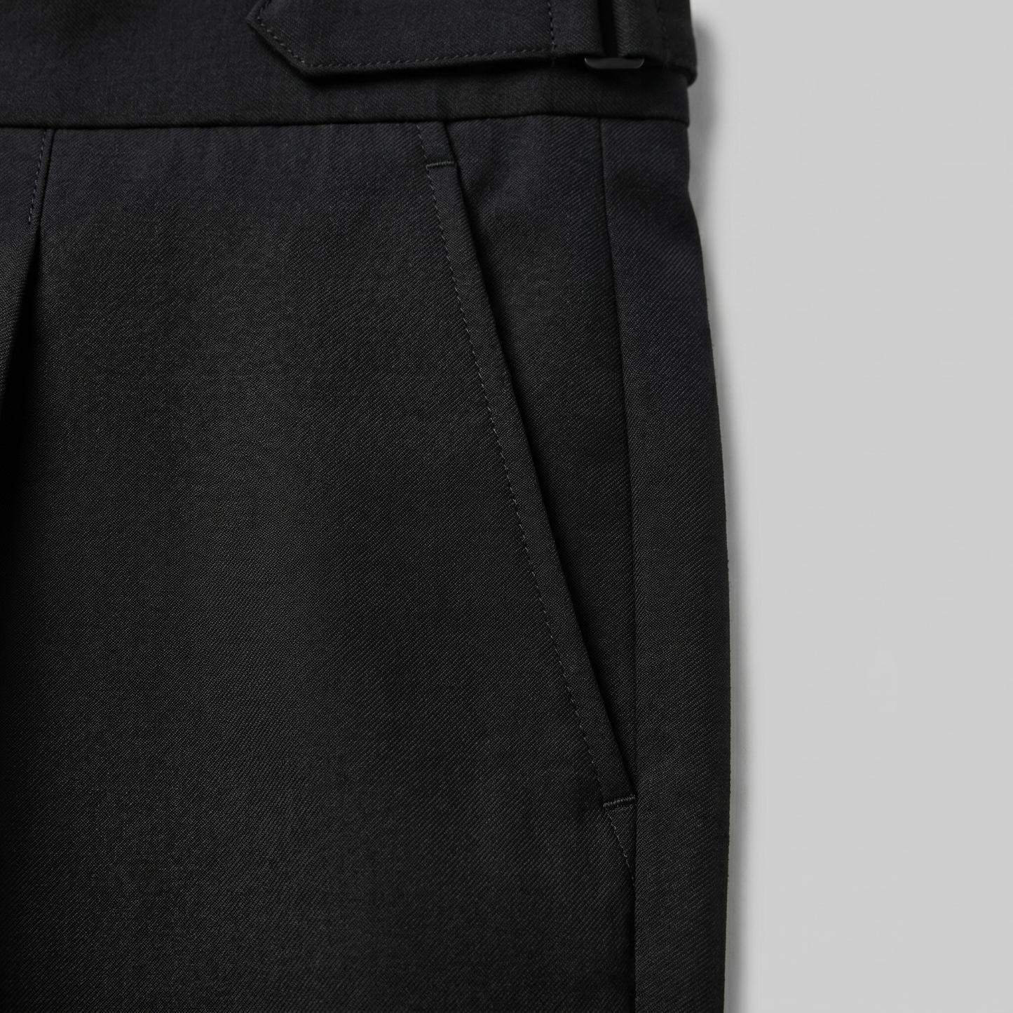 Men's High Waist Formal Trousers with Tailored Fit