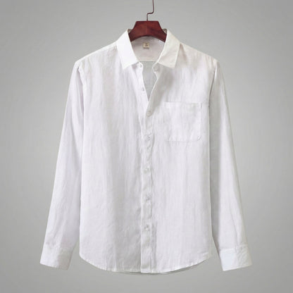 Men's Linen Long Sleeve Shirt