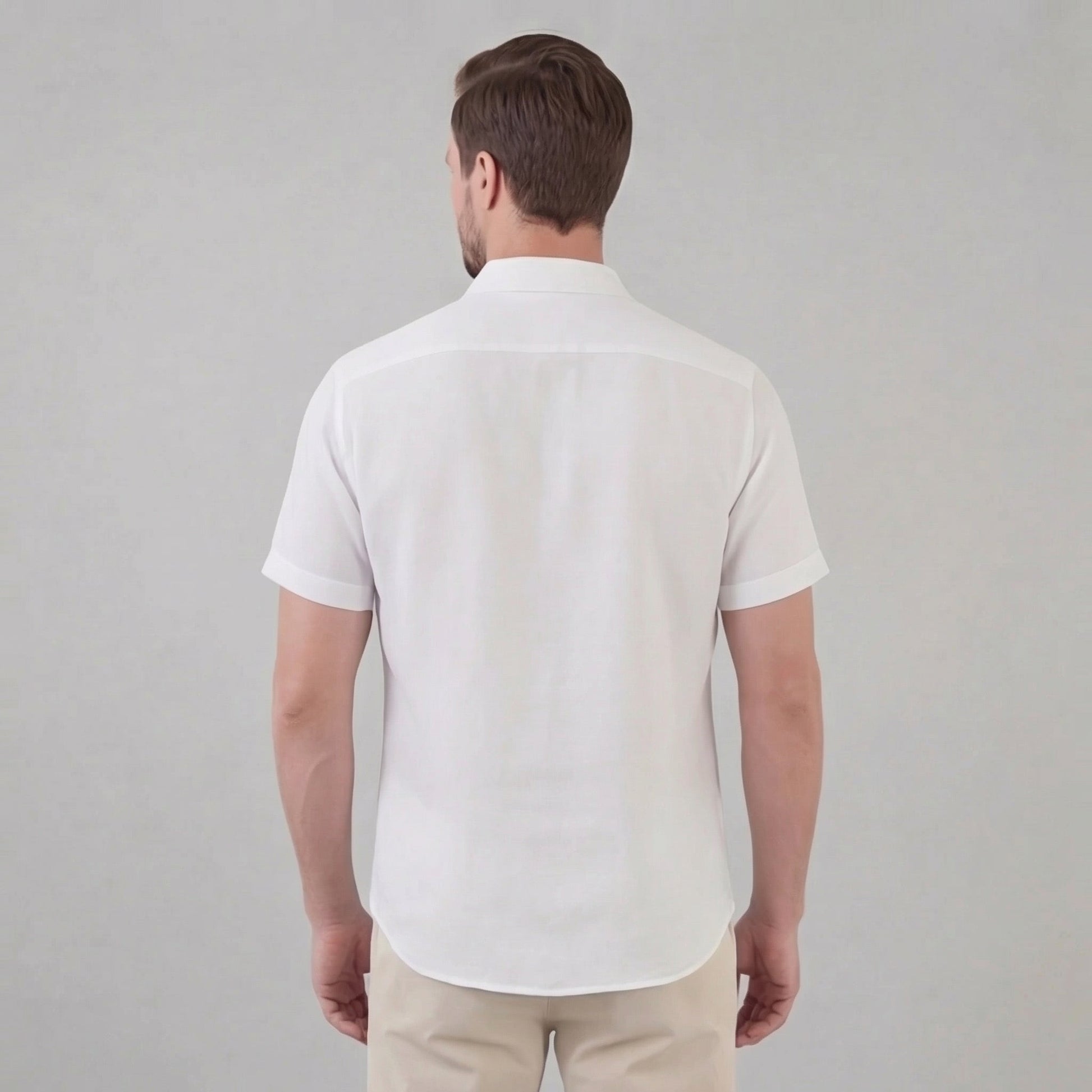 Men's Linen Short Sleeve Shirt