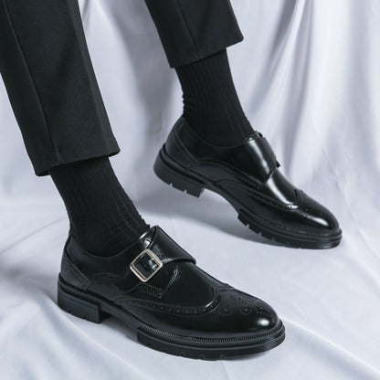 Mariusz | Men’s Wingtip Monk Strap Brogue Detailed Dress Shoes