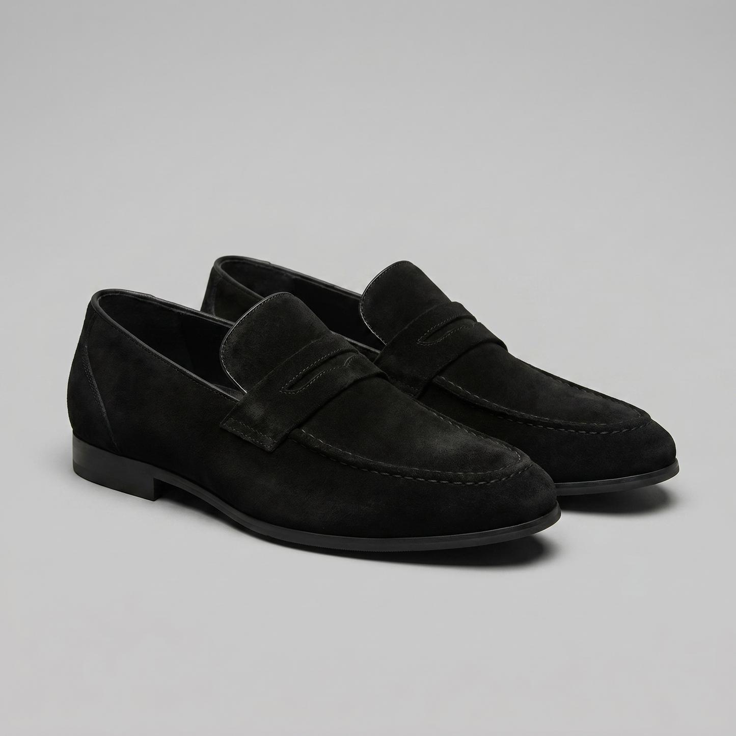 Men's Suede Penny Loafers