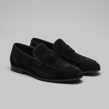 Men's Suede Penny Loafers