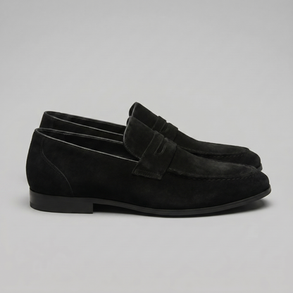 Men's Suede Penny Loafers