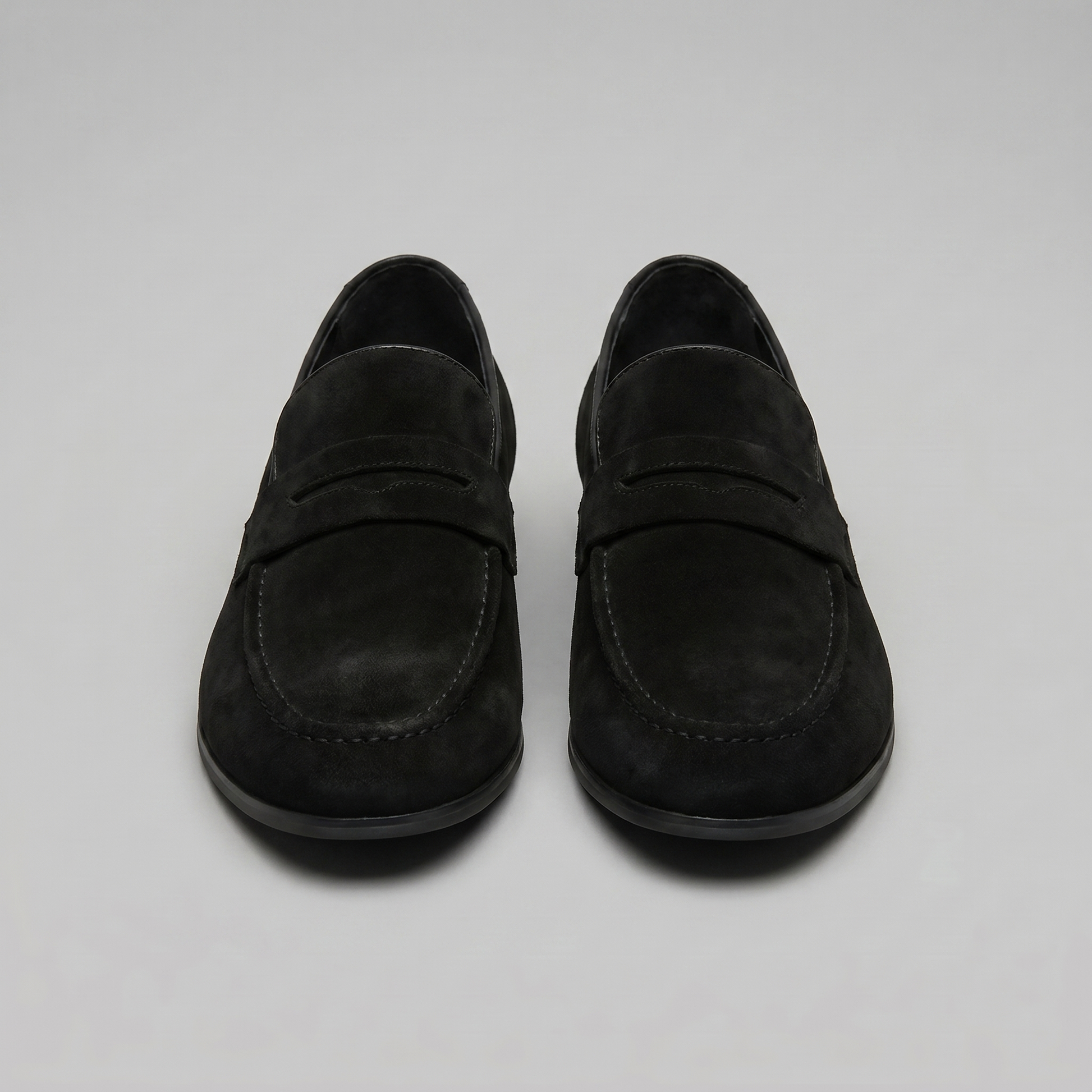 Men's Suede Penny Loafers
