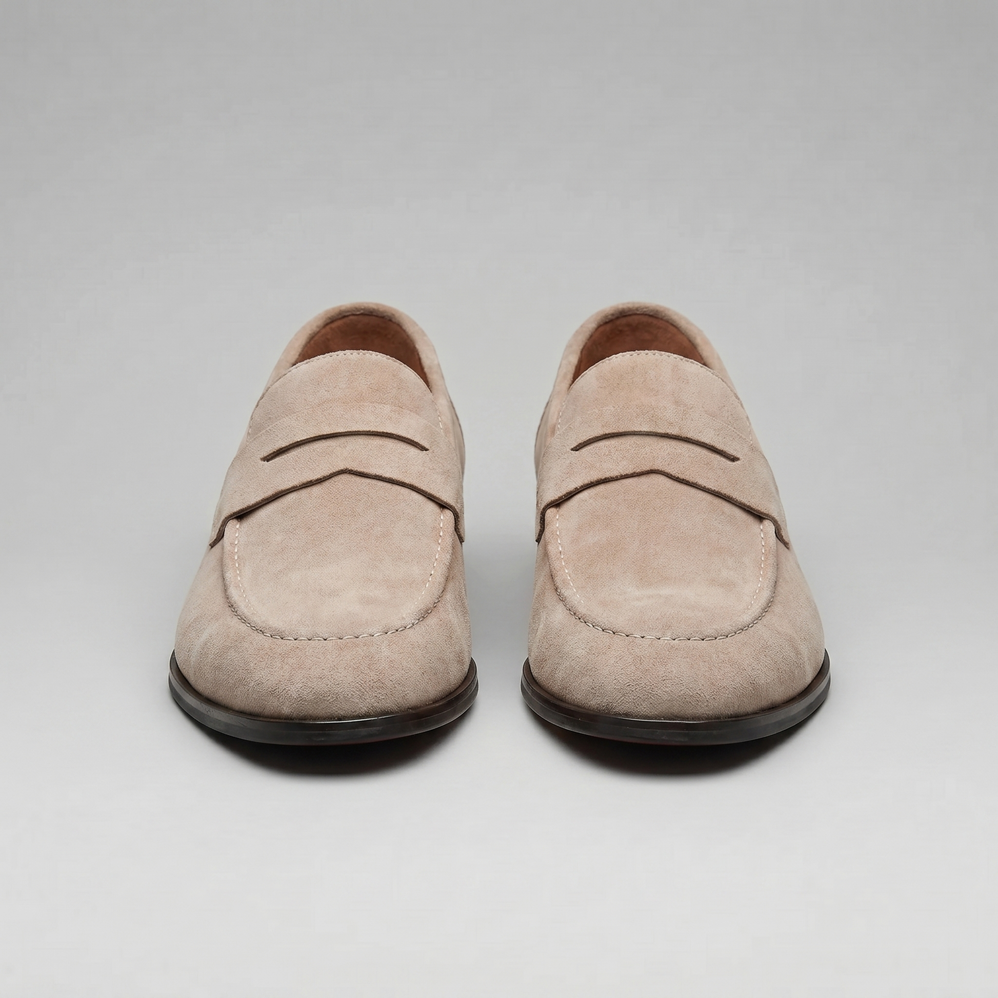 Men's Suede Penny Loafers