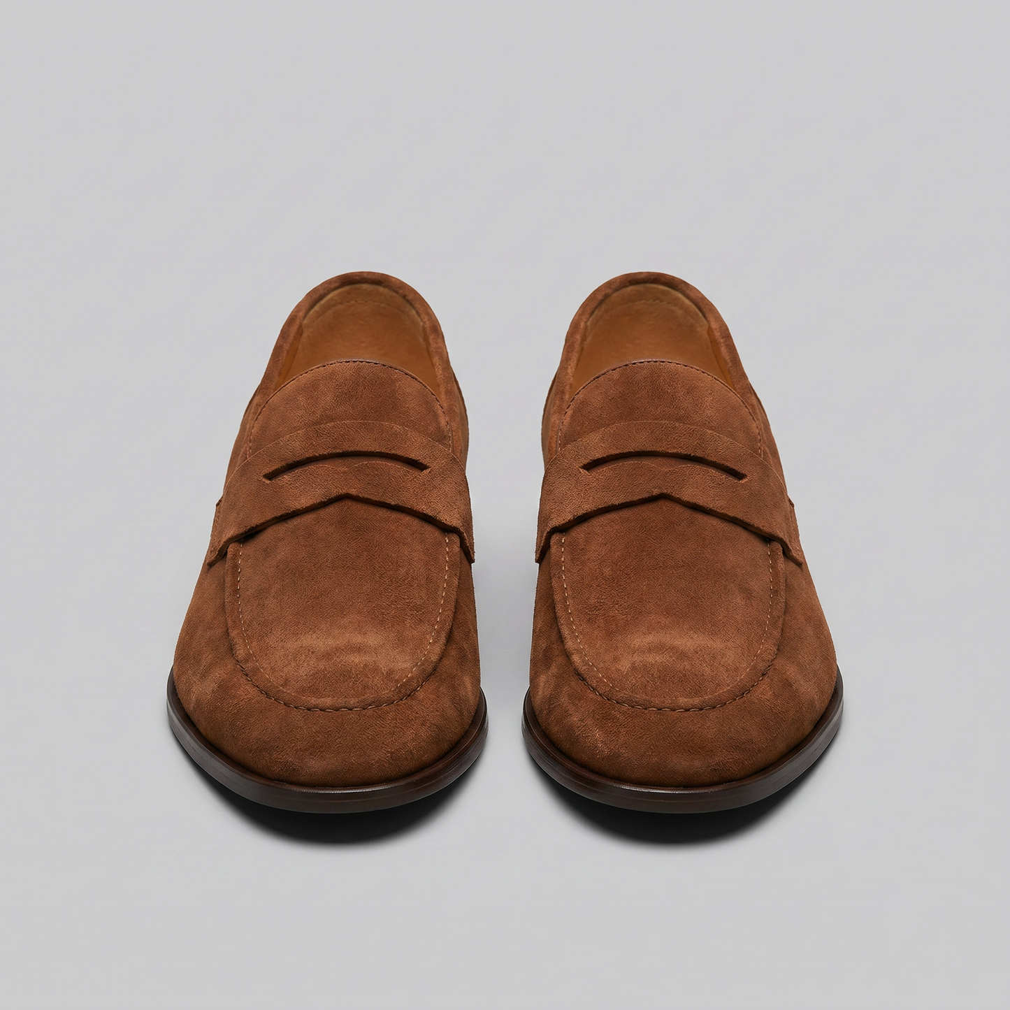 Men's Suede Penny Loafers