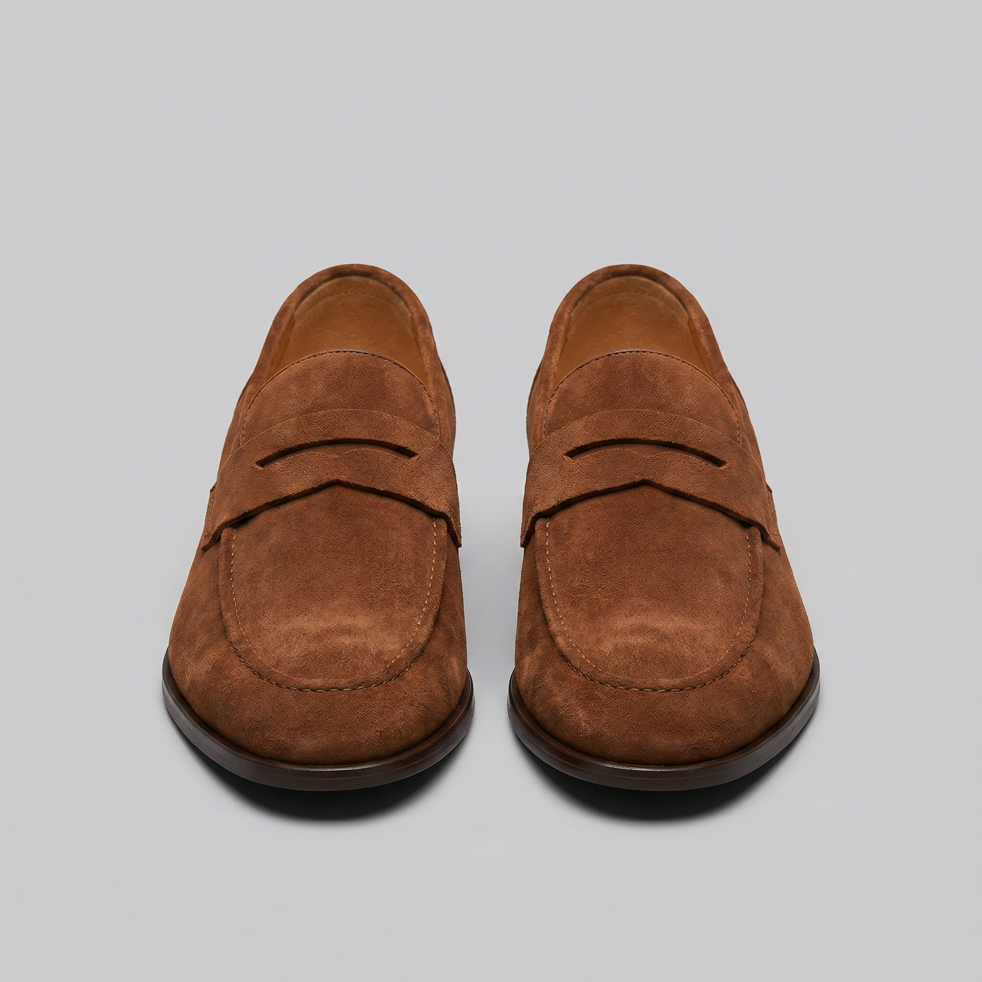 Men's Suede Penny Loafers