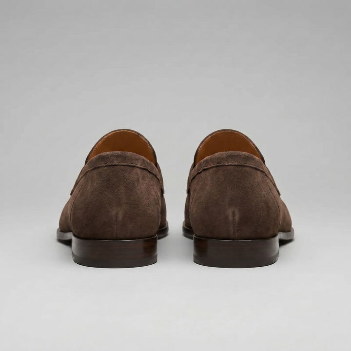 Men's Suede Penny Loafers