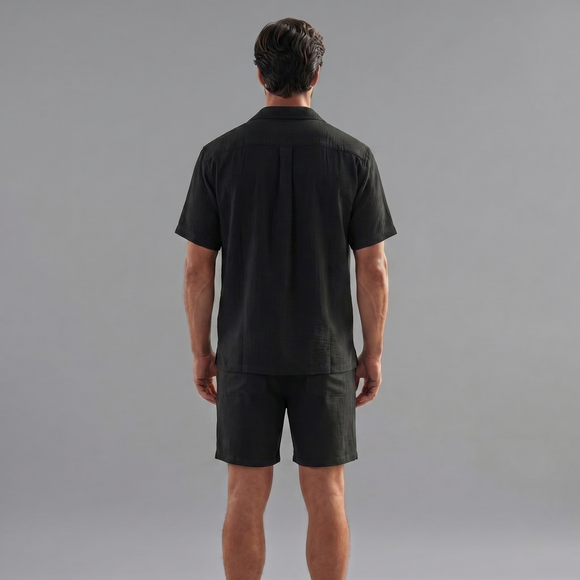 Men's Short Sleeve Linen Summer Set
