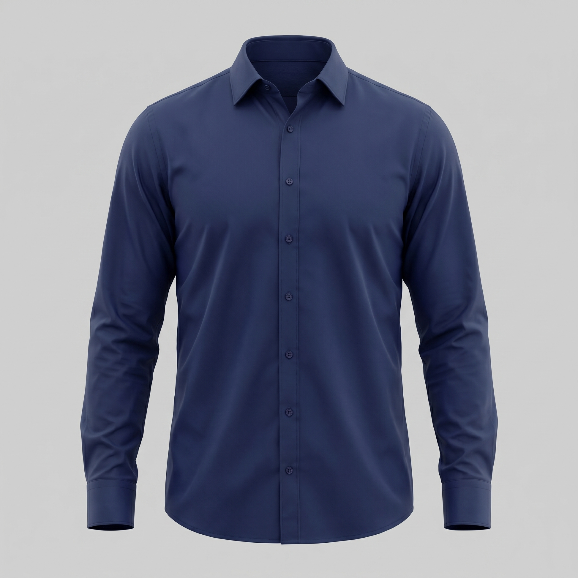 Men's Slim Fit Long-Sleeve Dress Shirt