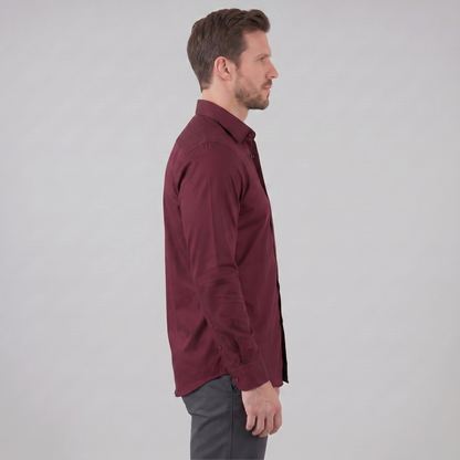 Men's Slim Fit Long-Sleeve Dress Shirt
