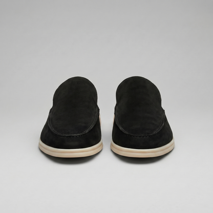 Men's Suede Backless Loafer Mules