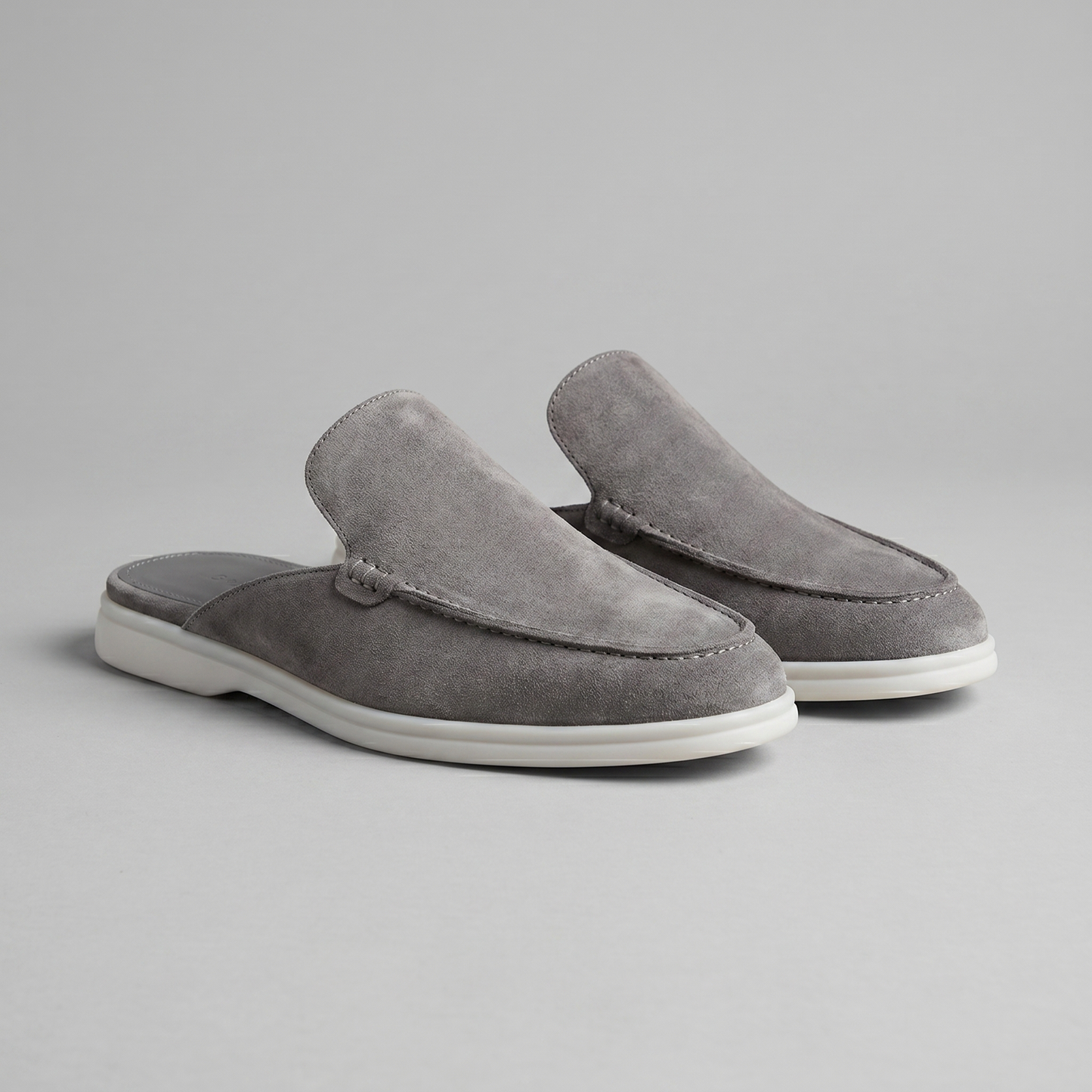 Men's Suede Backless Loafer Mules