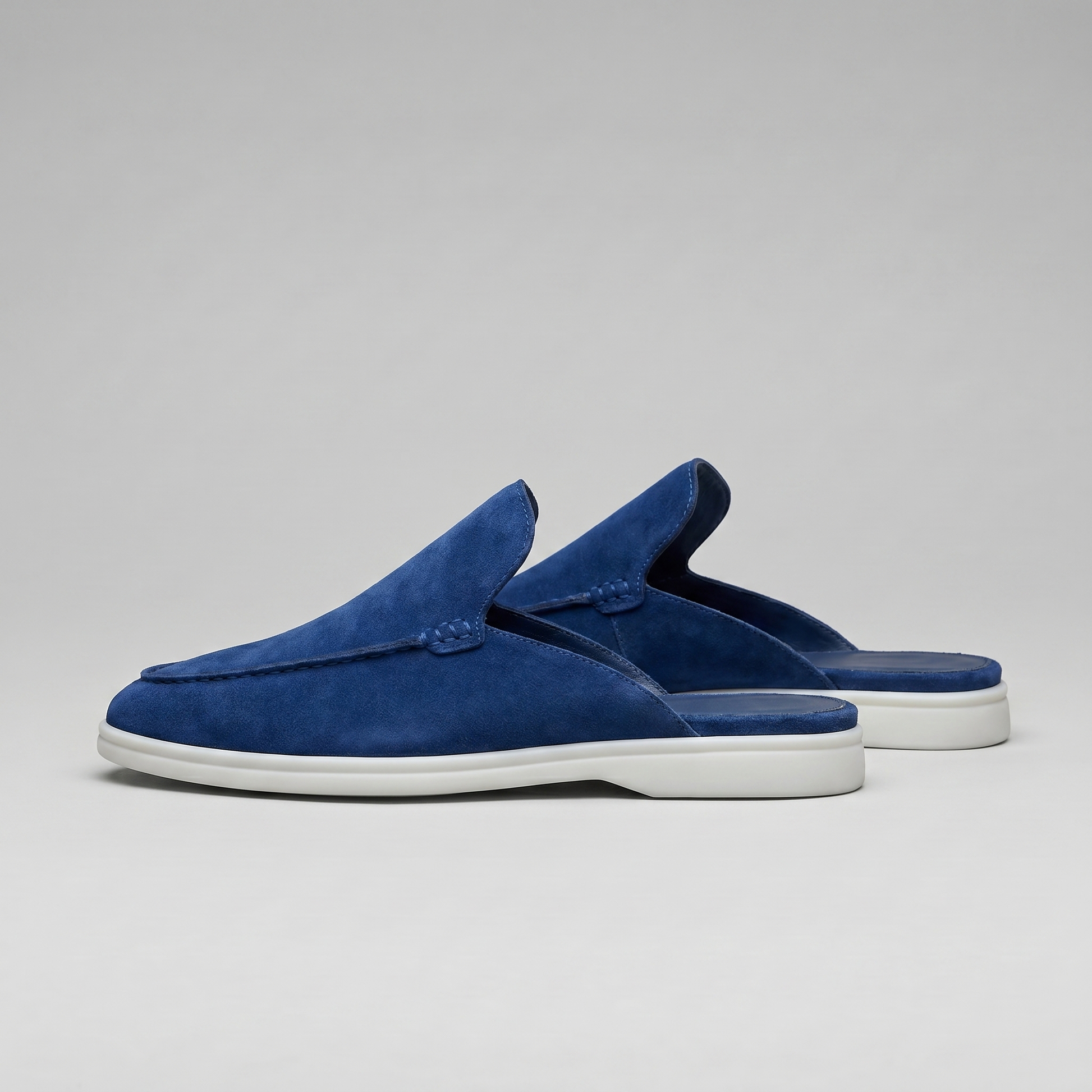 Men's Suede Backless Loafer Mules