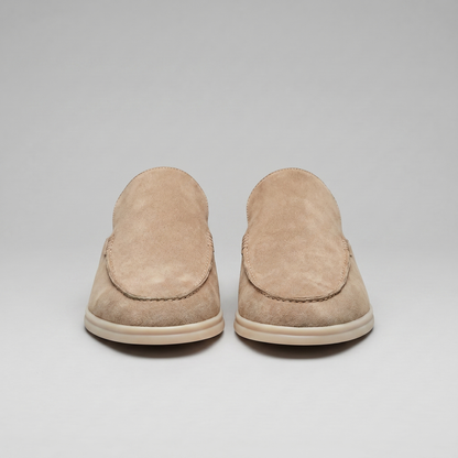 Men's Suede Backless Loafer Mules