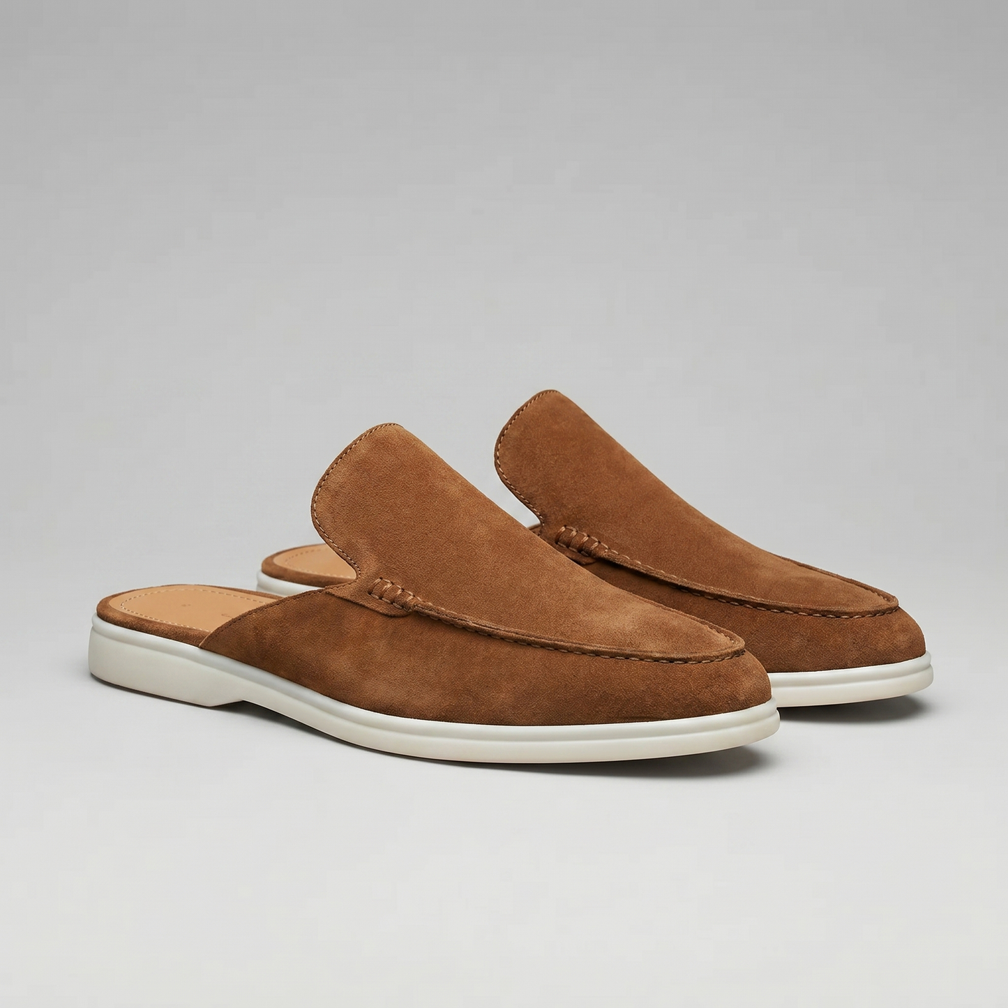 Men's Suede Backless Loafer Mules
