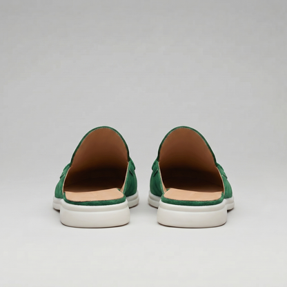 Men's Suede Backless Loafer Mules