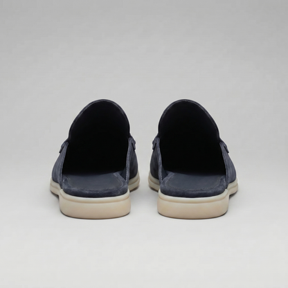 Men's Suede Backless Loafer Mules